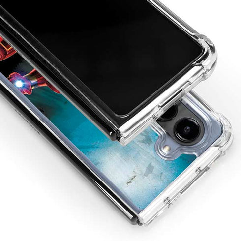 Marvel Iron Man Repulsor Blast Galaxy Z Fold5 5G Clear Case